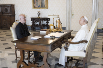 Fr James meets Pope Leo  - Image Vatican Media