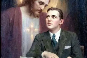 Come unto me, by Charles Bosseron Chambers,1928 © Christian Art