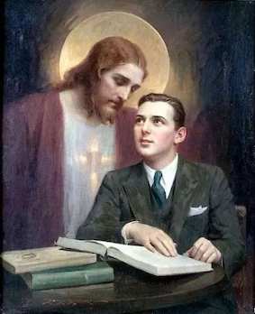 Come unto me, by Charles Bosseron Chambers,1928 © Christian Art