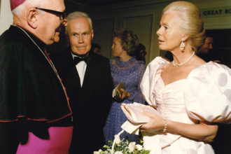 Duchess of Kent with Bishop Victor Guazzelli