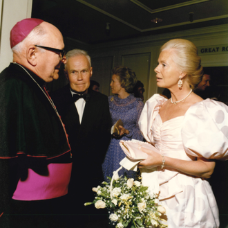 Duchess of Kent with Bishop Victor Guazzelli