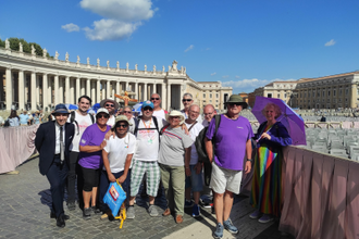 Jubilee pilgrims in St Peter's Square