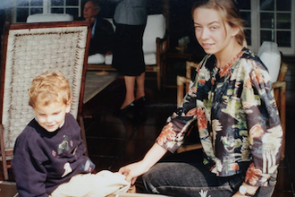 Little Carlo with his nanny Beata  Sperczyńska