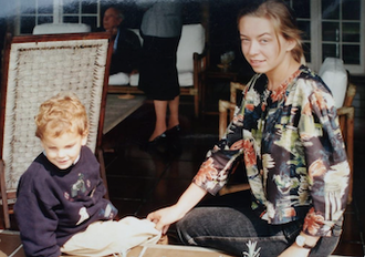 Little Carlo with his nanny Beata Sperczyńska