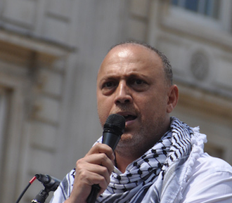 Husam Zomlot in Whitehall. Screenshot