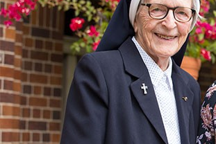 Sr Mary Angela Doyle at her birthday lunch