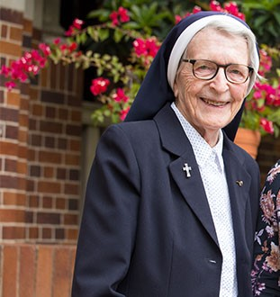 Sr Mary Angela Doyle at her birthday lunch