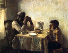 The Thankful Poor,  by Henry Ossawa Tanner, 1894 © Art Bridges Foundation