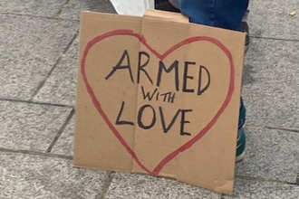 Pax Christi placard