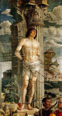 Saint Sebastian by Andrea Mantegna, 1478 -1480 © Louvre Museum, Paris.