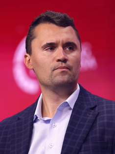 Charlie Kirk at 2025 Student Action Summit, Tampa Convention Center, Florida. Wiki Image