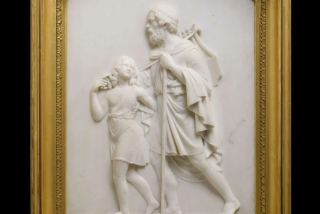 Blind Homer led by the Genius of Poetry, Edward Sheffield Bartholomew,1851 © Metropolitan Museum of Art, New York