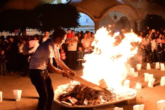 Celebrations of Feast of the Exaltation of the Holy Cross at Church of Our Lady, Yabroud, Syria.
