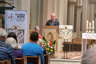 Pilgrims at St Barnabas Cathedral, Nottingham