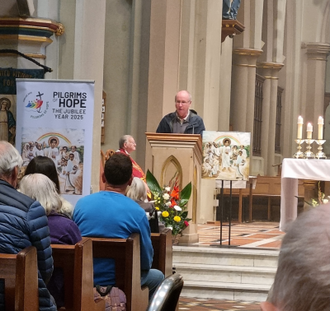 Pilgrims at St Barnabas Cathedral, Nottingham