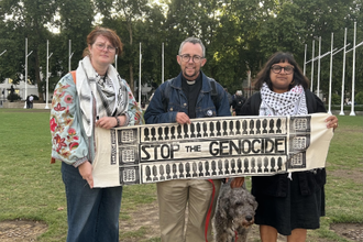 Campaigners outside Parliament last week