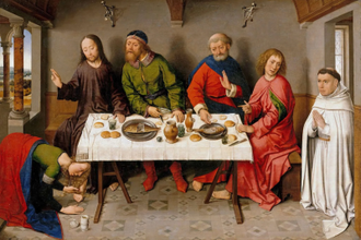 Christ in the House of Simon,   by Dieric Bouts the Elder, 1440 © Staatliche Museen, Berlin