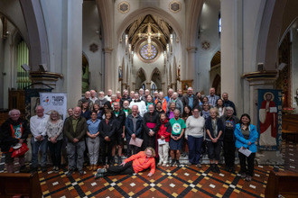 Pilgrims converged on Nottingham's St Barnabas Cathedral, © Mazur/cbcew.org.uk