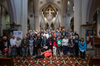 Pilgrims converged on Nottingham's St Barnabas Cathedral, © Mazur/cbcew.org.uk
