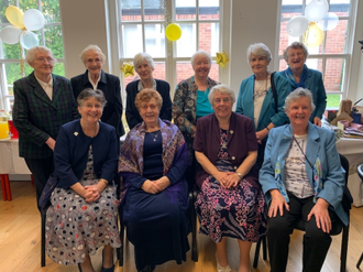 Front: Sr Susan, 2nd right. Sr Mary Deane, far left.