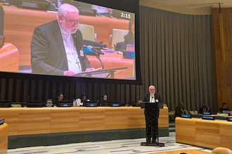 Archbishop Gallagher addresses UN meeting