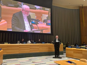 Archbishop Gallagher addresses UN meeting
