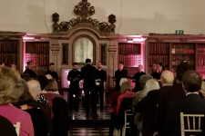 Iken Scholars choir in Lambeth Palace Great Hall. Image: Michael Thompson