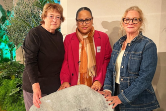Columban Missionaries team with melting iceberg