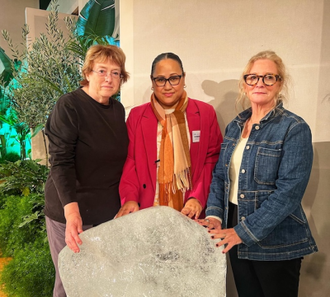 Columban Missionaries team with melting iceberg