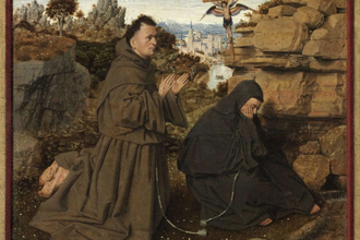 Saint Francis of Assisi Receiving the Stigmata by Jan van Eyck, 1432 © Philadelphia Museum of Art