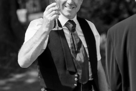 Hugh George McGill, pictured at a  recent family wedding