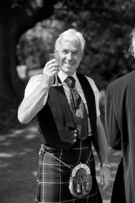 Hugh George McGill, pictured at a recent family wedding