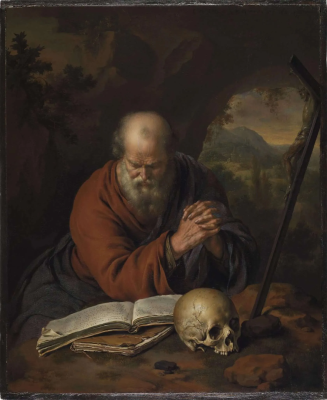 Hermit Praying in the Wilderness, Willem Van Mieris © The Leiden Collection