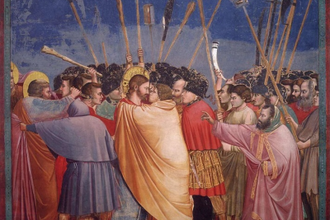 The Arrest of Christ (Kiss of Judas),  by Giotto di Bondone, fresco © Cappella Scrovegni, Padua