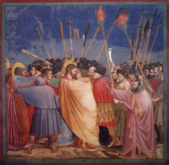 The Arrest of Christ (Kiss of Judas), by Giotto di Bondone, fresco © Cappella Scrovegni, Padua