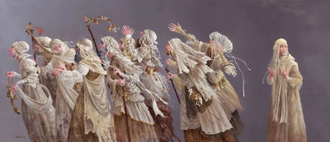 Ten Lepers,  oil and acrylic on canvas, painted in 2002 by ©James C Christensen