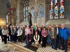 Archbishop Martin welcomes group from Co Meath, for the special Mass in St Patrick's Cathedral, Armagh.  Image: CCO archive