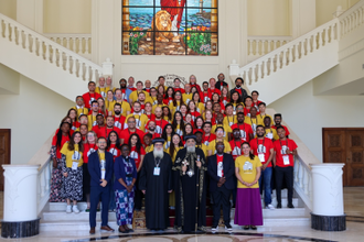 Conference participants at Saint Bishoy Monastery