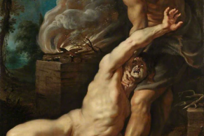 Cain Slaying Abel by Peter Paul Rubens, painted 1608-1609 © The Courtauld Gallery, London