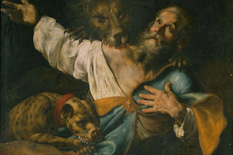 Saint Ignatius of Antioch,  by Cesare Fracanzano, 1640,  oil on canvas  © Galleria Borghese, Rome