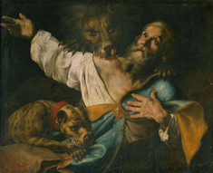 Saint Ignatius of Antioch,  by Cesare Fracanzano, 1640,  oil on canvas  © Galleria Borghese, Rome