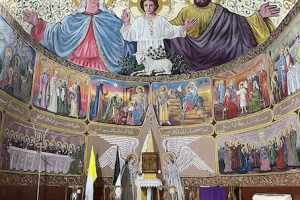 Holy Family Church, Gaza. Nov 2022. Wiki Image by Dan Palraz