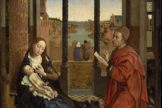Saint Luke Drawing the Virgin  by Rogier van der Weyden, 1435-40,  oil on panel  © Museum of Fine Arts, Boston