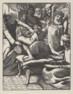 The Unjust Judge and the Importunate Widow, engraving after Sir John Everett Millais, printed by Dalziel Brothers 1864