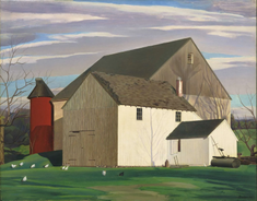 Bucks County Barn by Charles Sheeler, 1932, © Museum of Modern Art, New York, gift of Abby Aldrich Rockefeller
