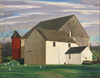 Bucks County Barn by Charles Sheeler, 1932, © Museum of Modern Art, New York, gift of Abby Aldrich Rockefeller