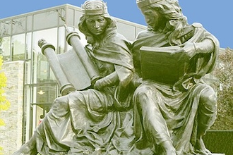 Synagoga and Ecclesia in Our Time (2015) by Joshua Koffman at St Joseph's University, Philadelphia, commemorating Nostra aetate.