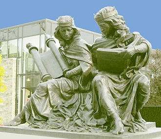 Synagoga and Ecclesia in Our Time (2015) by Joshua Koffman at St Joseph's University, Philadelphia, commemorating Nostra aetate.