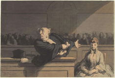 Le Défenseur (Counsel for the Defense), by Honoré Daumier. Painted between 1862-1865 © National Gallery of Art, Washington, DC