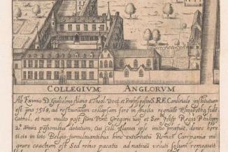 View of the English College in Douai, by Filippo Ferrari, 1660 © Alamy